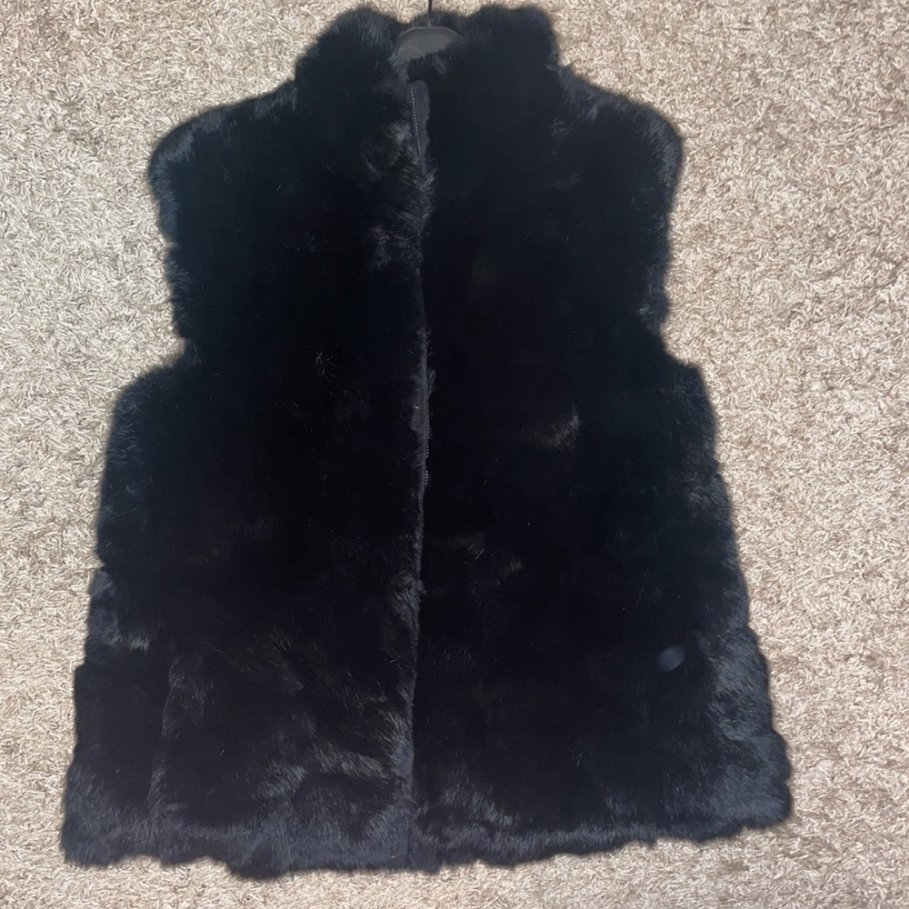 Rabbit fur vest
